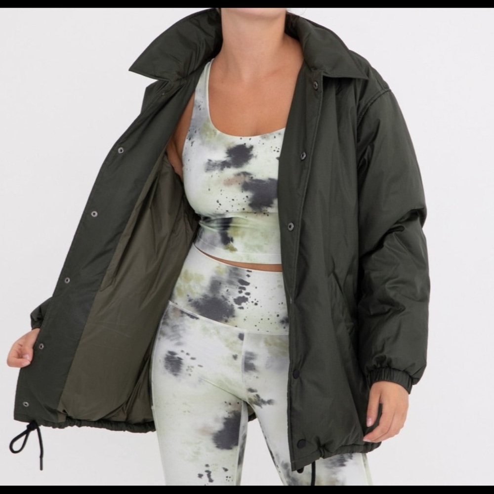 Olive bomber jacket NWT